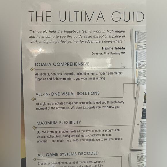 Final Fantasy XV The Complete Official Guide Collector's Sealed Book - Picture 6 of 9